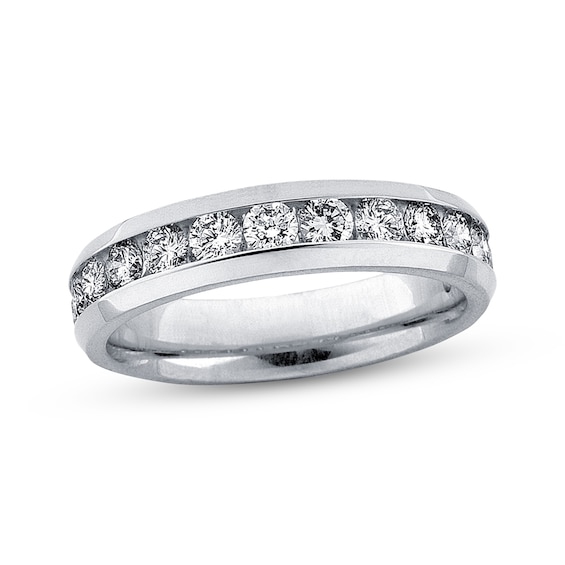 Previously Owned Diamond Anniversary Band 1 ct tw Round-cut 14K White Gold