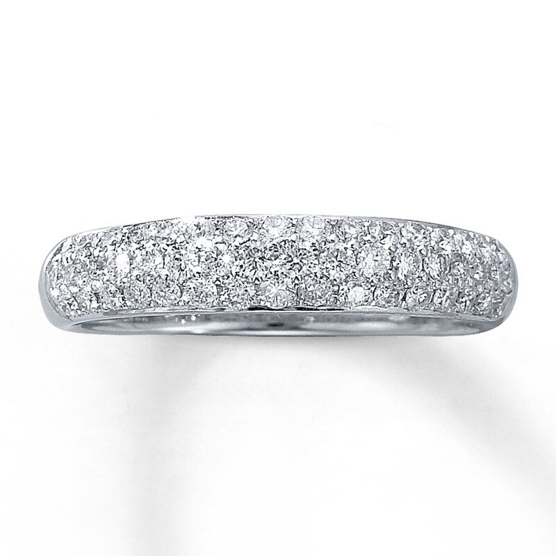 Main Image 1 of Previously Owned Diamond Anniversary Band 1/2 ct tw Round-cut 14K White Gold