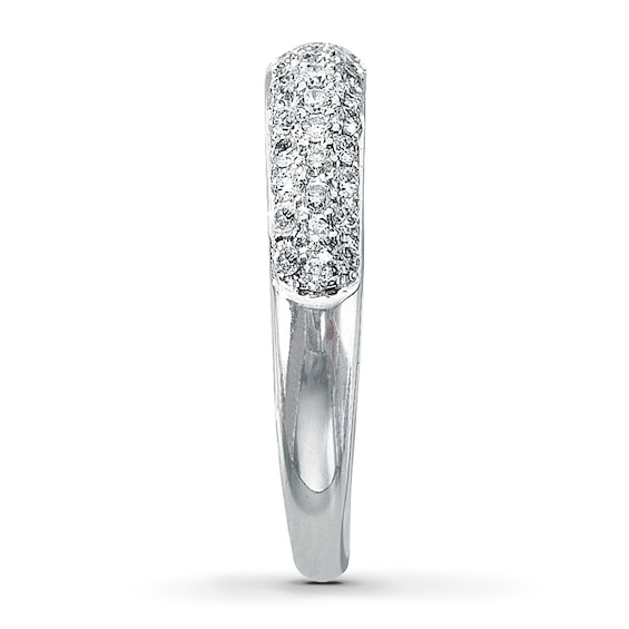 Thumbnail Image 3 of Previously Owned Diamond Anniversary Band 1/2 ct tw Round-cut 14K White Gold