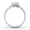 Previously Owned Promise Ring 1/6 ct tw Diamonds 14K White Gold