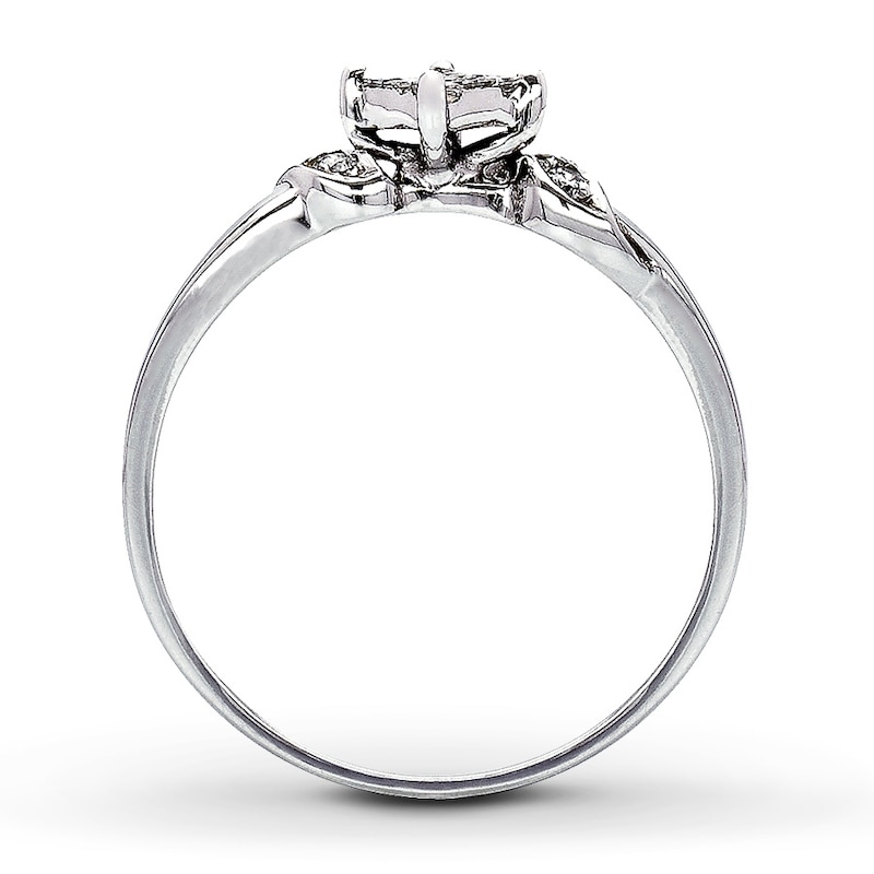 Previously Owned Promise Ring 1/6 ct tw Diamonds 14K White Gold
