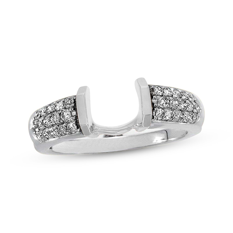 Main Image 1 of Previously Owned Diamond Enhancer Ring 1/3 ct tw Round-cut 14K White Gold