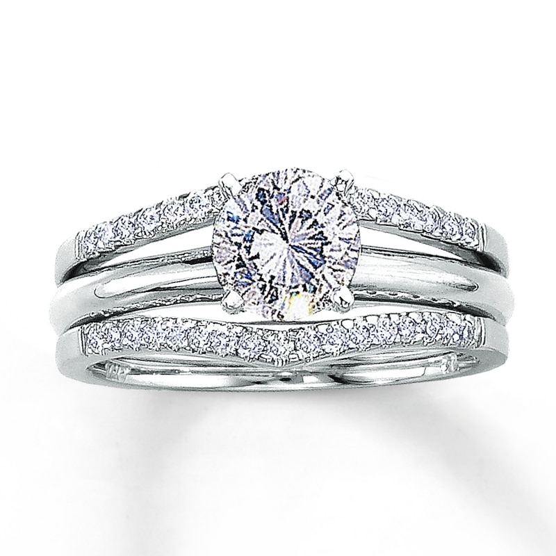 Previously Owned Enhancer 1/4 ct tw Diamonds 14K White Gold