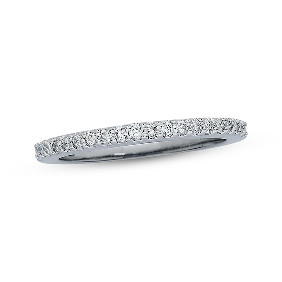 Previously Owned Diamond Wedding Band 1/4 ct tw Round-cut 14K White Gold