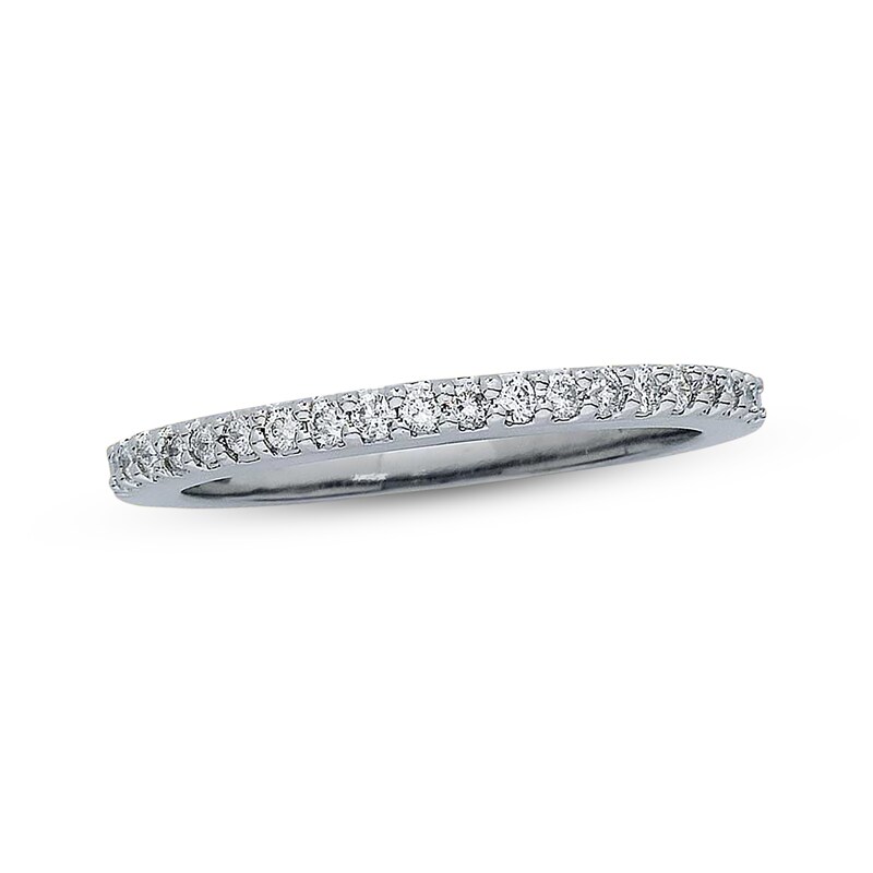 Main Image 1 of Previously Owned Diamond Wedding Band 1/4 ct tw Round-cut 14K White Gold