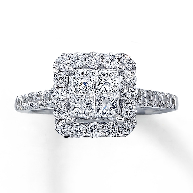 Main Image 1 of Previously Owned Ring 1-1/2 ct tw Diamonds 14K White Gold