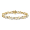 Previously Owned Diamond Bracelet 2 ct tw Baguette & Round 10K Yellow Gold