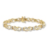 Thumbnail Image 0 of Previously Owned Diamond Bracelet 2 ct tw Baguette & Round 10K Yellow Gold