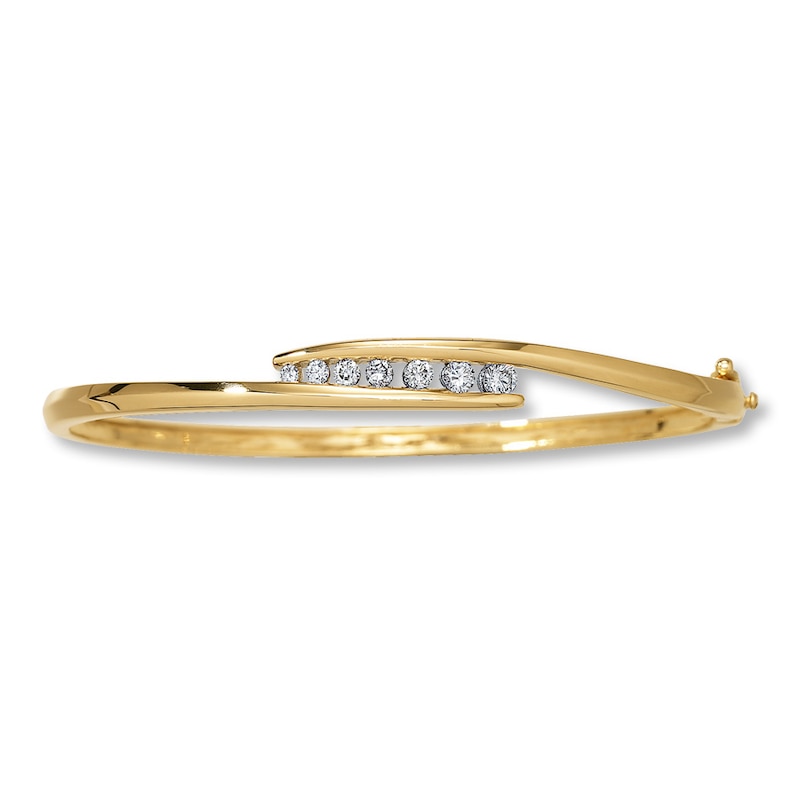 Main Image 1 of Previously Owned Diamond Bracelet 1/2 ct tw Round-cut 14K Yellow Gold