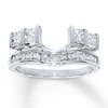 Thumbnail Image 0 of Previously Owned Diamond Enhancer Ring 1 carat tw Princess-cut 14K White Gold