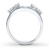 Thumbnail Image 1 of Previously Owned Diamond Enhancer Ring 1 carat tw Princess-cut 14K White Gold
