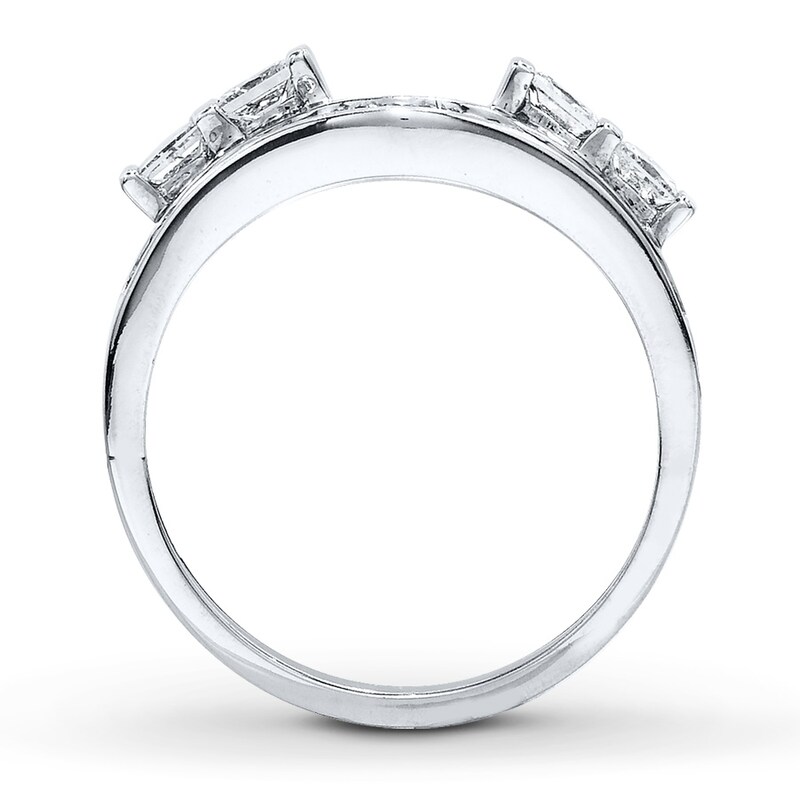 Previously Owned Diamond Enhancer Ring 1 carat tw Princess-cut 14K White Gold