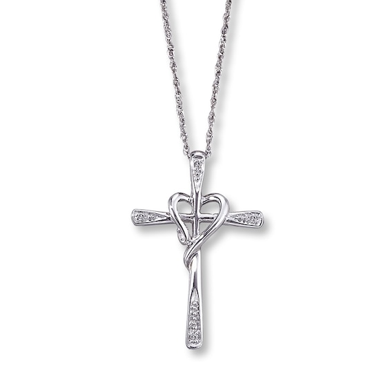 Previously Owned Necklace Diamond Accents 10K White Gold 18"