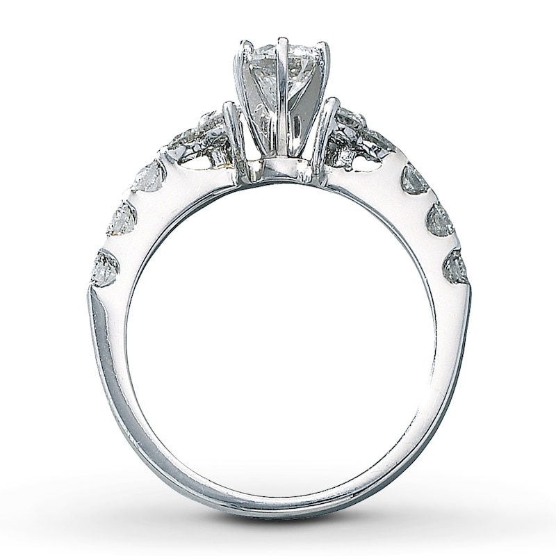 Main Image 2 of Previously Owned Diamond Engagement Ring 1 ct tw Round-cut 14K White Gold