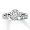 Thumbnail Image 1 of Previously Owned Diamond Engagement Ring 1 ct tw Pear/Round-cut 14K White Gold