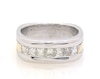 Thumbnail Image 1 of Previously Owned Men's Square-Cut Diamond Wedding Band 1-1/4 ct tw 14K Two-Tone Gold Size 10