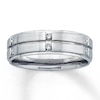 Thumbnail Image 1 of Previously Owned Diamond Men's Ring 1/6 ct tw 14K White Gold Size 10