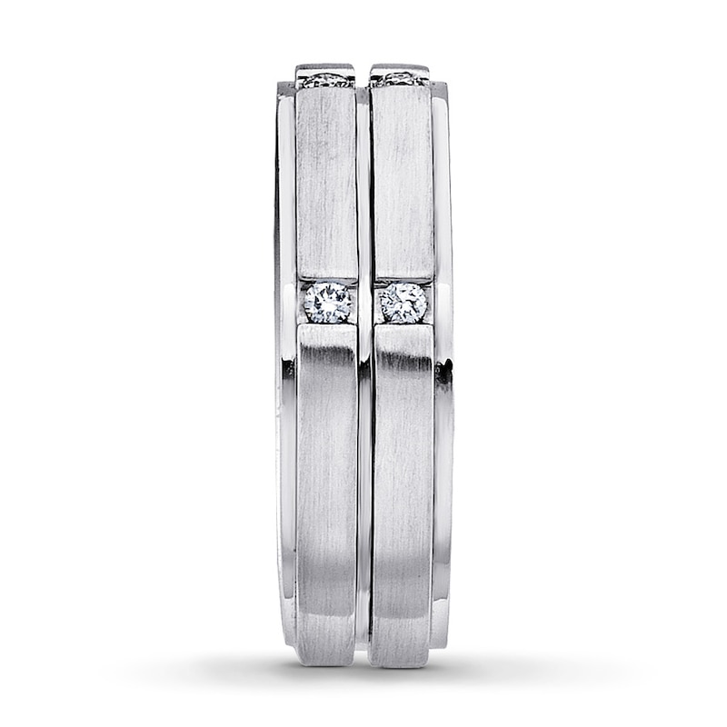 Previously Owned Diamond Men's Ring 1/6 ct tw 14K White Gold