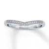 Thumbnail Image 0 of Previously Owned Contour Anniversary Band 1/15 ct tw Round-cut Diamonds 14K White Gold