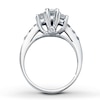 Thumbnail Image 1 of Previously Owned 3-Stone Diamond Ring 1 ct tw Round-cut 14K White Gold