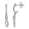 Thumbnail Image 1 of Previously Owned Earrings 1/10 ct tw Diamonds 10K White Gold