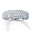 Previously Owned Diamond Anniversary Ring 1 ct tw Round-cut  14K White Gold