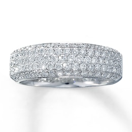 Previously Owned Diamond Anniversary Ring 1 ct tw Round-cut 14K White Gold