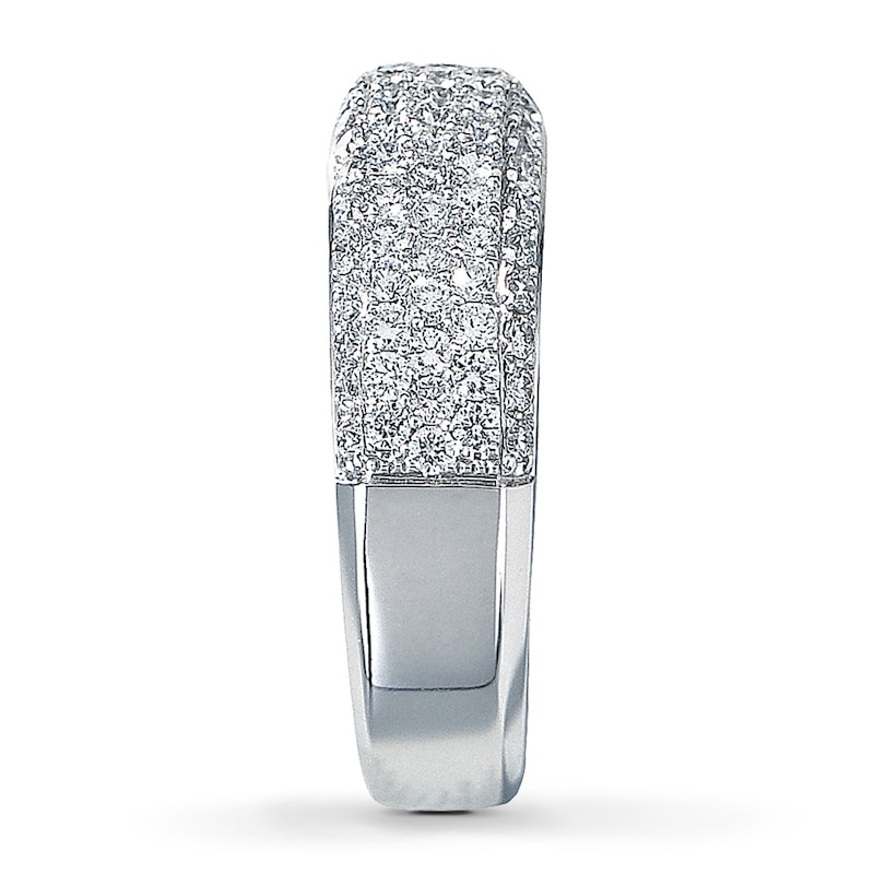 Previously Owned Diamond Anniversary Ring 1 ct tw Round-cut  14K White Gold