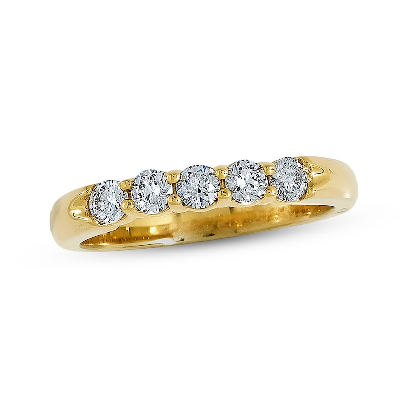 Main Image 1 of Previously Owned Diamond Anniversary Band 1/2 ct tw Round-cut 18K Yellow Gold