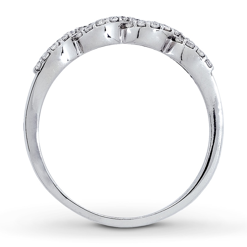 Main Image 2 of Previously Owned Diamond Anniversary Band 1/3 ct tw Round-cut 14K White Gold