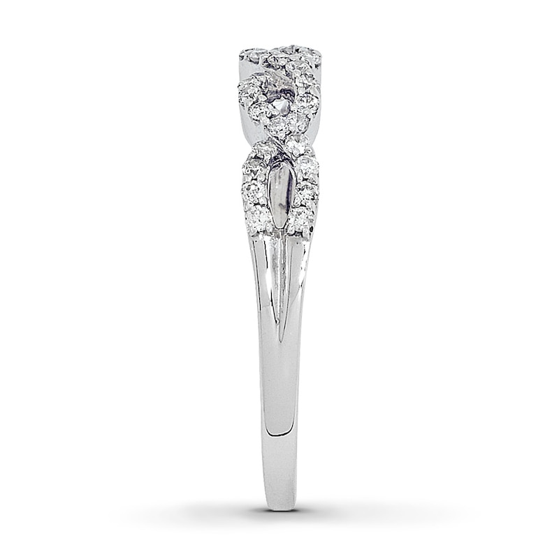 Main Image 3 of Previously Owned Diamond Anniversary Band 1/3 ct tw Round-cut 14K White Gold