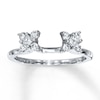 Thumbnail Image 1 of Previously Owned Diamond Enhancer Band 1/3 ct tw Princess/Round-cut 14K White Gold