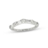 Thumbnail Image 1 of Previously Owned Diamond Contour Ring 1/2 ct tw Round & Baguette-cut 14K White Gold