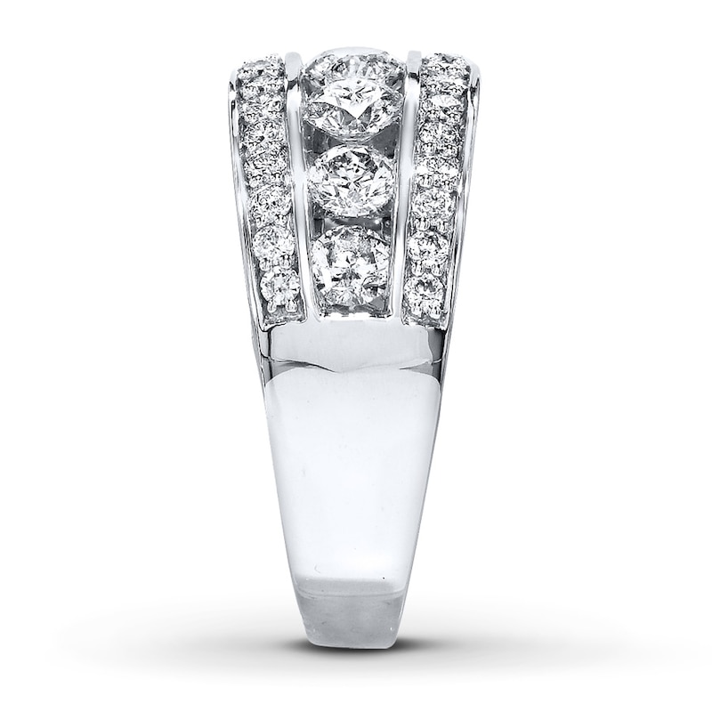 Main Image 3 of Previously Owned Diamond Anniversary Band 2 ct tw Round-cut 14K White Gold