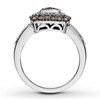 Thumbnail Image 1 of Previously Owned Brown & White Diamond Ring 3/4 ct tw 14K White Gold