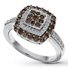 Thumbnail Image 3 of Previously Owned Brown & White Diamond Ring 3/4 ct tw 14K White Gold