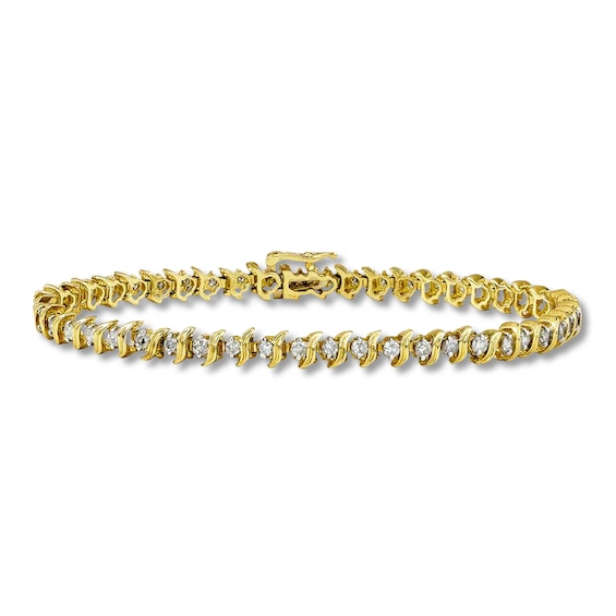 Previously Owned Bracelet 1-1/2 ct tw Diamond 14K Yellow Gold