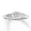 Thumbnail Image 1 of Previously Owned Diamond Promise Ring 1/5 ct tw Princess-cut 10K White Gold