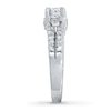 Thumbnail Image 3 of Previously Owned Three-Stone Diamond Engagement Ring 1-1/2 ct tw Princess & Round 14K White Gold
