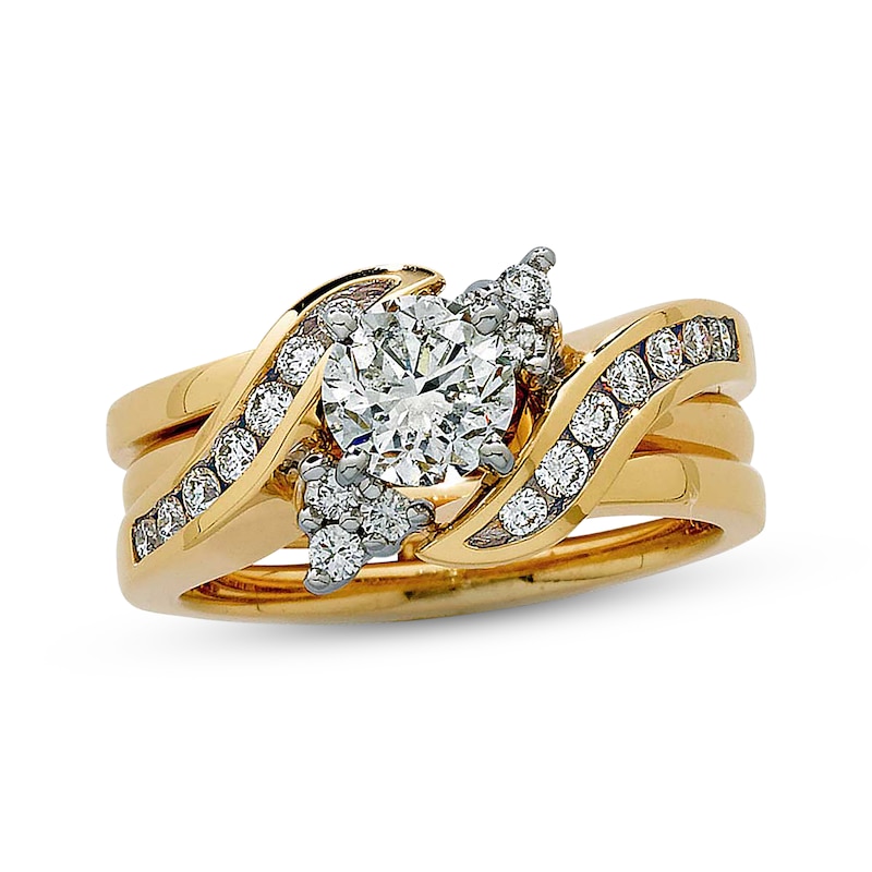 Main Image 4 of Previously Owned Diamond Enhancer Ring 3/8 ct tw 14K Yellow Gold