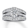 Thumbnail Image 4 of Previously Owned Diamond Wrap 1 ct tw Princess-cut 14K White Gold