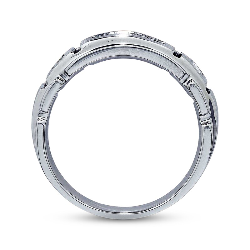 Main Image 2 of Previously Owned Men's Square-Cut Diamond Band 5/8 ct tw 14K White Gold