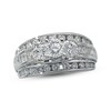 Thumbnail Image 1 of Previously Owned Diamond Engagement Ring 2 ct tw Round & Baguette-cut 14K White Gold
