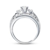 Thumbnail Image 2 of Previously Owned Diamond Engagement Ring 2 ct tw Round & Baguette-cut 14K White Gold