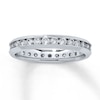 Thumbnail Image 0 of Previously Owned Diamond Anniversary Eternity Band 1 ct tw Round-cut 14K White Gold - Size 6