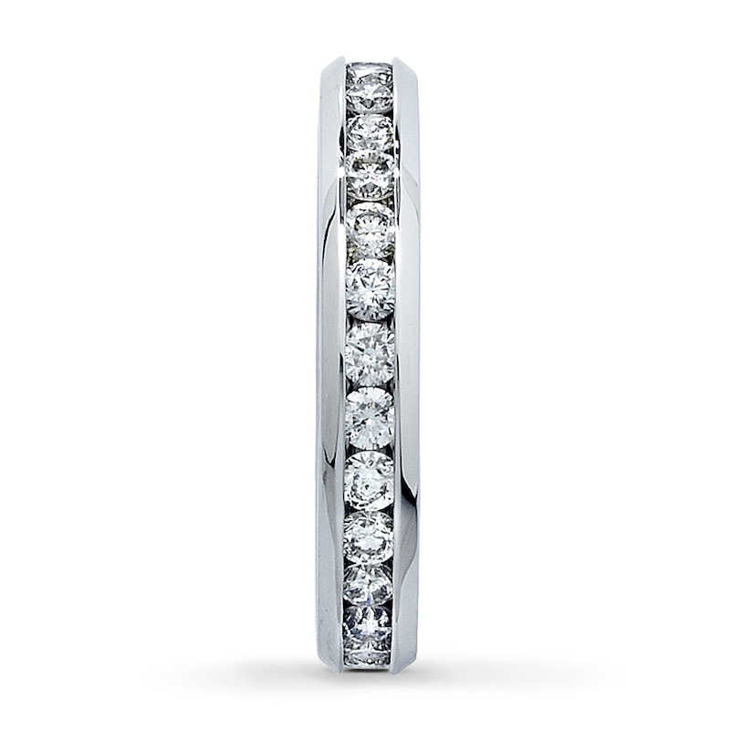 Previously Owned Diamond Anniversary Eternity Band 1 ct tw Round-cut 14K White Gold - Size 6