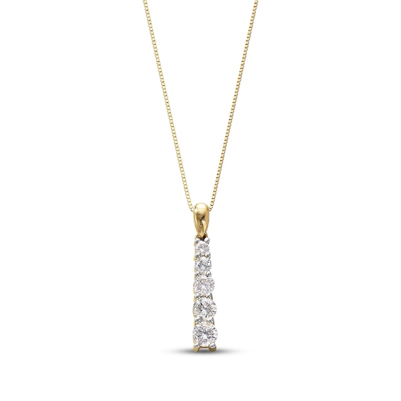 Previously Owned Diamond Necklace 3/4 cttw 14K Yellow Gold 18"