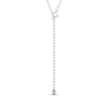 Thumbnail Image 4 of Previously Owned Open Hearts Diamond Necklace 1/10 ct tw Round-cut 14K White Gold 18&quot;
