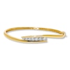 Thumbnail Image 1 of Previously Owned Diamond Bangle Bracelet 1 ct tw Round-cut 14K Yellow Gold