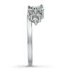 Thumbnail Image 3 of Previously Owned Enhancer Ring 1/2 cttw Round & Baguette Diamonds 14K White Gold